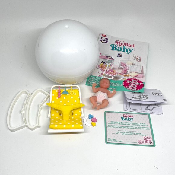 New Opened Zuru My Mini Baby Surprise Ball-Yellow with Rocker - Picture 8 of 8